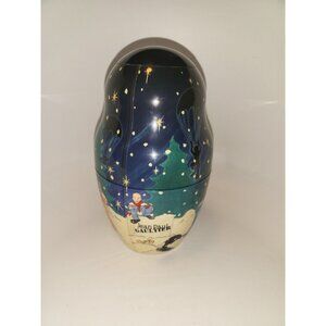 Jean Paul Gautier Canister Christmas Le Male Extra Large 9” x 5” Made in France